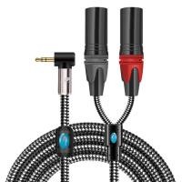 ราคา GOLLEY LION สายเคเบิ้ล Breakout Cable 3 5 TRS ไปเป็น XLR ตัวผู้ Pro คู่1 8 TRS Stereo ถึง2 XLR Male Y Splitter สายไมค์ (12331890444)