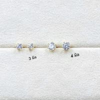 ราคา ต่างหูเพชร หนามเตย ขนาดเล็กน่ารัก ต่างหูทองไมครอน N57 ต่างหูทองชุบ (15630167067)