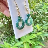 ราคา 2JD DBI ต่างหูหยกเขียวน้ำทะเล โดนัท14mm บลูโอเชี่ยน จักรพรรดิ์ ต่างหูเงินแท้100 หยกแท้100 หยกเนื้อแก้ว Blue Ocean (21107406544)