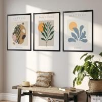 ราคา ภาพ Matisse ตกแต่งบ้าน เซต 3 ภาพ พร้อมกรอบดำ รับประกันคุณภาพด้วยเทคนิคจากประเทศอิตาลี (19418144120)