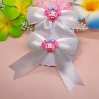 ราคา โบว์นักเรียน โบว์นักเรียนลายการ์ตูน สีขาว ผ้ามัน (16404233738)