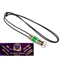 ราคา TA078 สร้อยพระเชือกร่ม 3 ห่วง ห้อยเลส ห้อยพระ แต่งเม็ดสแตนเลส (18690133662)