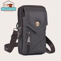 ราคา คืนสินค้าได้ภายใน 7 วัน 7 2 นิ้ว กระเป๋าสะพายหนังผู้ชายกระเป๋าสะพายไหล่โทรศัพท์มือถือเข็มขัดกระเป๋าเป้สะพายหลัง (20446738966)