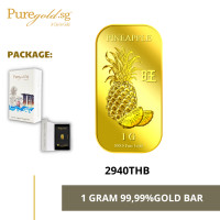 ราคา Puregold 99 99 ทองคำแท่ง 1g ลาย สัปปะรด ทองคำแท้จากสิงคโปร์ (20534850764)