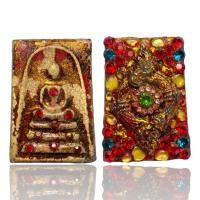 ราคา AD029 ส่งตรงปก พระสมเด็จพิมพ์ใหญ่เนื้อแตกลายงา หลังบ่วงพญานาค ประดับพลอยเม็ดพระธาตุ ลงรักปิดทอง กรุวังหน้า (21361616761)