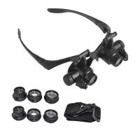 ราคา OUDISI 10X 15X 20X 25X ไฟ LED แว่นตาแว่นขยายช่างซ่อมนาฬิกาเครื่องประดับเลนส์แก้ว L Oupe แว่นขยาย Lupa (16596117476)