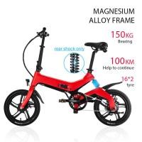 ราคา RiNgo 1010 สกูตเตอร์ไฟฟ้า โช๊คอัพหน้าและหลัง Electric bicycle 100กิโลเมตร รถจักรยานไฟฟ้าNAKXUS16นิ้ว จักรยานพับ โช้คอัพด้านหน้าและด้านหลัง foldable mini 16 inches (15877753715)