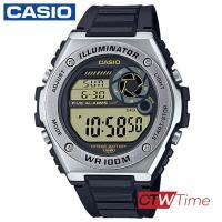 ราคา CASIO Analog Digital นาฬิกาข้อมือ สายเรซิน รุ่น MWD 100H 9AVDF หน้าปัดสีทอง (7940815574)