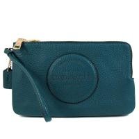 ราคา Coach outlet ของเเท้ กระเป๋าสตางค์คล้องมือใหญ่ 2 ซิป COACH DOUBLE ZIP WALLET คล้องมือใหญ่ 2 ซิป (19775321743)