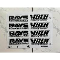 ราคา สติ๊กเกอร์ล้อ TE37 1ชุดติดได้4ล้อ เคลือบเงาUVแท้ คุณภาพเกรดพรีเมี่ยม RAYS VOLK TE37 (21247915040)