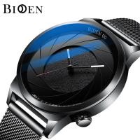 ราคา นาฬิกาข้อมือนาฬิกาข้อมือสำหรับผู้ชายควอตซ์ผู้ชายกันน้ำสำหรับธุรกิจลำลองสายนาฬิกาแบบถักเท่ BIDEN (19977939147)