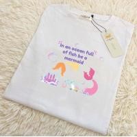 ราคา Jarikashop เสื้อยืดลาย mermaid งานป้าย Jarika จ184 (19830390467)