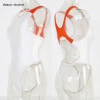 ราคา Aesco ชุดว่ายน้ำผ้ายืดแบบเงางามผสมสีสไตล์ญี่ปุ่นโชว์หลังคลุมท้องแบบผ่าสูงแบบชิ้นเดียวที่นิยมในโลกออนไลน์สำหรับเล่นกีฬาว่ายน้ำแบบบาง INS (15070792541)