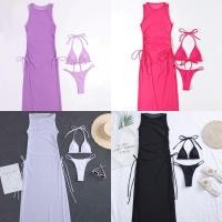 ราคา ชุดเซต3ชิ้น บิกินี่ เดรสยาว มี4สี (18194768558)