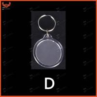 ราคา 1ชิ้นพวงกุญแจอะคริลิใสกรอบรูปพวงกุญแจแทรกภาพ DIY แยกแหวนพวงกุญแจ (16389367211)
