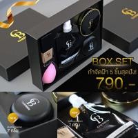 ราคา ส่งฟรี บ๊อก 5 ชิ้น รองพื้น cherben2 แป้งพัฟ2 cherben ฟองน้ำ (17397824757)