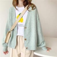 ราคา สินค้าพร้อมส่ง เสื้อคลุมไหมพรม สีพาสเทล สไตล์เกาหลี Oversize เสื้อไหมพรมถัก เสื้อแขนยาว เสื้อกันหนาว เสื้อคาร์ดิแกน (21025668776)