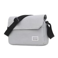 ราคา กระเป๋าสะพายข้าง กระเป๋าสะพายข้าง ผ้าแคนวาส สไตล์เกาหลี สำหรับผู้ชาย กระเป๋าผ้าสีดำ (19097265993)