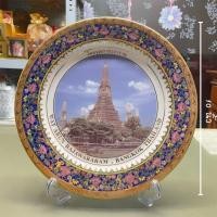 ราคา จานโชว์ลายวัดอรุณราชวราราม จาน ขนาด10นิ้ว จานเบญจรงค์ ลายไทย ของขวัญให้ชาวต่างชาติ ของขวัญงานเกษียณ ของขวัญให้ผู้ใหญ่ (16409109154)