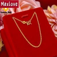 ราคา Local Stock gold necklace สร้อยคอแฟชั่น สร้อยทองไม่ลอก ทองปลอมไม่ลอก สร้อย สร้อยคอ สร้อยคอผู้หญิง สร้อยคอทอง สร้อยทอง สร้อยทองคำแท้24K O Chain แท้สุภาพสตรีแบบสั้นห่วงโซ่กระดูกไหปลาร้าชุบ18K ทองสัมฤทธ 