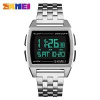 ราคา ฟรี ส่วนลด 15 นาฬิกา SKMEI 1368 นาฬิกาสายสแตนเลส ปรับสายได้ กันน้ำ ระบบดิจิตอล นาฬิกาแฟชั่น นาฬิกาทางการ นาฬิกาทำงาน รุ่นใหม่ล่าสุด ของแท้ ส่งไว (19677424532)