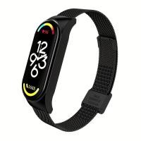 ราคา สายรัดสำหรับ Xiaomi band 7 6 5 4 3สายรัดข้อมือสแตนเลสสีโรสโกลด์เงินสีดำ (21170589435)