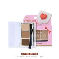ราคา N300 NEE CARA 3 COLOR MIX BROW POWDER พาเลทคิ้วเนื้อฝุ่น (21385272721)