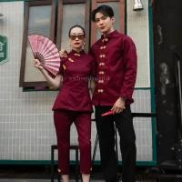 ราคา พร้อมส่ง Set กี่เพ้า ชุดคู่ตรุษจีน ชุดคู่สีแดง ชุดคู่กี่เพ้า ชุดถ่ายพรี เสื้อคู่ ชุดคู่รัก VSM 4234 (15782114328)