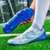 ราคา รองเท้าฟุตบอลฟุตบอลชายกันลื่นของผู้หญิงรองเท้าบูทหุ้มข้อหญ้ารองเท้าผ้าใบออกกำลังกายฟุตซอลในร่ม (20087382871)