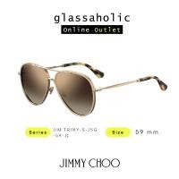 ราคา ลดกระหน่ำ แว่นกันแดด Jimmy Choo รุ่น JIM TRINY S ทรงนักบิน ดีไซน์แฟชั่นสุดคลาสสิค (20119459199)