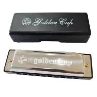 ราคา ลิ้นทองเหลือง เม้าส์ออแกน ฮาร์โมนิก้า Harmonica Golden Cup ทุกคีย์ 10 ช่อง 16 ช่อง เม้าส์ออแกน golden cup เมาส์ออแกน ฮาร์โมนิก้า เม้า ออแกน คีย์ c ขาเม้าออแกน เม้าออแกน (6755560681)