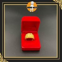 ราคา แหวนโต๊ะกังหน้าใหญ่ 3สลึง งานสวย จากช่างฝีมือเยาวราช ทองไมครอน พร้อมความรุ่งเรือง มั่นคง (7999709917)