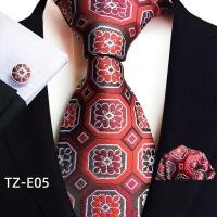 ราคา ชุดเนคไทผ้าไหมลายดอกไม้สีดำสำหรับผู้ชายชุดแหวนเงินรูปสี่เหลี่ยมกระเป๋าเนคไทเนคไทสีทองลายดอกไม้หรูหราทำจากผ้าไหม100 (19960669464)
