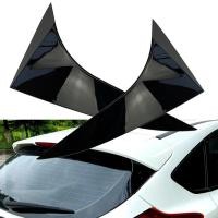 ราคา For Ford Focus Hatchback Rear Window Spoiler Side Wing Cover 2014 2015 2016 2017 2018 Glossy Black ABS (20220997959)