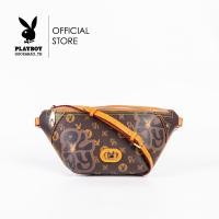 ราคา Playboy กระเป๋าคาดเอวคาดอกผู้หญิง ลิขสิทธิ์แท้ รุ่น ST B241PB551 ดีไซน์คาดเอวลายวงกลมสกรีนลาย มี 2 สี สีน้ำตาล และสีครีม (21338178025)