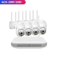 ราคา Hamrol New 8CH Wireless CCTV System Mini NVR 3MP HD PTZ IP Camera WiFi Security System Audio Video Surveillance WiFi NVR Kit P2P XMEYE APP (12750029459)