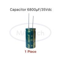 ราคา 6800uf 35V capacitor 6800uF 35Vdc คาปาซิเตอร์ 6800uF35V ขนาด 18 0x35 0 mm จำนวน 1 ชิ้น (21334358104)