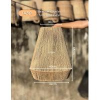 ราคา โคมไฟเชือก โคมไฟสานหญ้าทะเล สำหรับแขวนเพดาน มีโครงเหล็กมีแป้นสำหรับใส่ขั้วหลอด เฉพาะโคมเปล่าไม่รวมหลอด ขั้วสาย (21324362387)