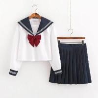 ราคา เครื่องแบบ JK Sailor บริการญี่ปุ่น Orthodox ชุดพละเด็กนักเรียน绀2วิทยาลัยลม Basic ชุดกระโปรงจีบ (15534652665)
