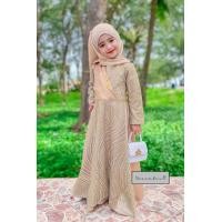 ราคา ชุดเด็กมุสลิมหญิง ชุดพร้อมผ้าคลุม ชุดเดรสคุณหนูแต่งกริตเตอร์ ชุดเดรสเด็กผู้หญิงอิสลาม เนื้อผ้าซาร่ามีไซซ์M XL (20846661459)