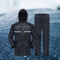 ราคา เสื้อกันฝนสะท้อนแสงผ้า Oxford Breathableกางเกงกันฝนกันน้ำ (21334745822)
