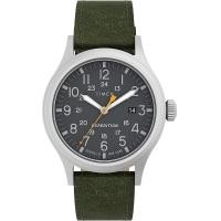 ราคา Timex Mens Expedition Scout 40mm Quartz Leather Strap Green 20 Casual Watch Model TW4B229009J (19771547871)