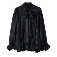 ราคา เสื้อแขนยาวคอผูกโบว์ (19966105345)