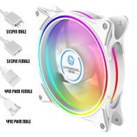 ราคา Fan Case 12 cm Lovingcool SGQ 02 ARGB Black White พัดลมเคส ขนาด 12 ซ ม (21187280657)