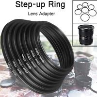 ราคา Metal Step Up Rings Aluminum Universal Lens Adapter Filter Set 37 49 52 55 58 62 67 72 77 82 86mm 37mm 86mm for Camera Lens Adapter Filter Set Accessories (10677473723)