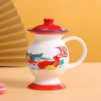 ราคา สไตล์จีนตลกชามข้าวโบราณถ้วยน้ำ Nostalgic ก๋วยเตี๋ยวชามฝาปิด Spittoon ชา Jar Nostalgic Old fashioned ขนาดใหญ่บนโต๊ะอาหาร (21241580287)