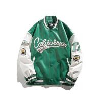 ราคา YIPINYOUYOU丨เสื้อแจ็กเก็ตแจ็กเก็ตหนังเครื่องแบบเบสบอลชายเสื้อคลุมลำลองปักลาย (20320291361)