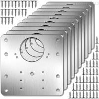 ราคา 10ชิ้นบานพับตู้ซ่อมแผ่นชุดสแตนเลสบานพับประตูตู้ครัวซ่อมวงเล็บกับสกรูยึดสำหรับปกป้องประตูเฟอร์นิเจอร์ตู้ครัว (21126417453)