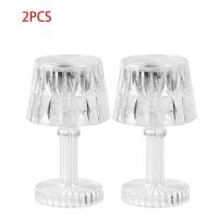 ราคา โคมไฟข้างเตียงประดับเพชรคริสตัล LED 2ชิ้นพร้อมแบตเตอรี่ตั้งโต๊ะโคมไฟตกแต่งใสโคมไฟตั้งโต๊ะสำหรับห้องนั่งเล่น (17465813799)