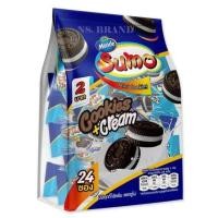 ราคา ซูโม่ มินิคุกกี้ ไส้ครีม 10 ก x 24 (21331196341)